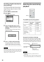 Предварительный просмотр 80 страницы Sony RDR VX500 - DVD Player/Recorder With VCR Operating Instructions Manual