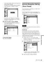 Предварительный просмотр 97 страницы Sony RDR VX500 - DVD Player/Recorder With VCR Operating Instructions Manual