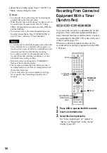 Preview for 50 page of Sony RDR VX511 - DVDr/ VCR Combo Operating Instructions Manual