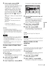 Preview for 57 page of Sony RDR VX511 - DVDr/ VCR Combo Operating Instructions Manual