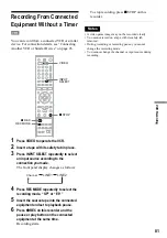 Предварительный просмотр 81 страницы Sony RDR VX511 - DVDr/ VCR Combo Operating Instructions Manual