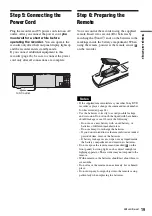 Preview for 19 page of Sony RDR-VX515 - Dvd Recorder/vcr Combo Operating Instructions Manual