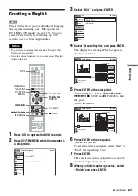 Preview for 61 page of Sony RDR-VX515 - Dvd Recorder/vcr Combo Operating Instructions Manual