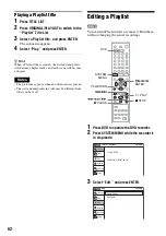 Preview for 62 page of Sony RDR-VX515 - Dvd Recorder/vcr Combo Operating Instructions Manual