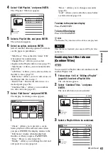 Preview for 63 page of Sony RDR-VX515 - Dvd Recorder/vcr Combo Operating Instructions Manual