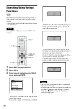 Preview for 70 page of Sony RDR-VX515 - Dvd Recorder/vcr Combo Operating Instructions Manual