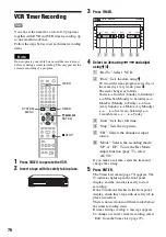 Preview for 76 page of Sony RDR-VX515 - Dvd Recorder/vcr Combo Operating Instructions Manual