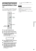 Preview for 81 page of Sony RDR-VX515 - Dvd Recorder/vcr Combo Operating Instructions Manual