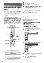 Preview for 82 page of Sony RDR-VX515 - Dvd Recorder/vcr Combo Operating Instructions Manual