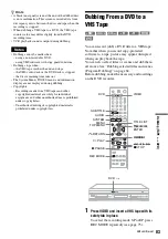 Preview for 83 page of Sony RDR-VX515 - Dvd Recorder/vcr Combo Operating Instructions Manual