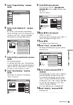 Preview for 85 page of Sony RDR-VX515 - Dvd Recorder/vcr Combo Operating Instructions Manual