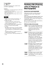 Preview for 86 page of Sony RDR-VX515 - Dvd Recorder/vcr Combo Operating Instructions Manual