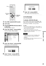 Preview for 87 page of Sony RDR-VX515 - Dvd Recorder/vcr Combo Operating Instructions Manual