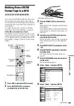 Preview for 89 page of Sony RDR-VX515 - Dvd Recorder/vcr Combo Operating Instructions Manual