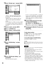 Preview for 90 page of Sony RDR-VX515 - Dvd Recorder/vcr Combo Operating Instructions Manual