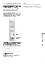 Preview for 91 page of Sony RDR-VX515 - Dvd Recorder/vcr Combo Operating Instructions Manual