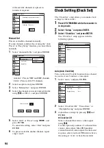 Preview for 94 page of Sony RDR-VX515 - Dvd Recorder/vcr Combo Operating Instructions Manual