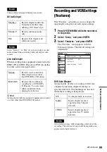 Preview for 99 page of Sony RDR-VX515 - Dvd Recorder/vcr Combo Operating Instructions Manual