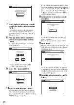 Preview for 24 page of Sony RDR-VX521 Operating Instructions Manual