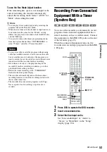 Preview for 53 page of Sony RDR-VX521 Operating Instructions Manual