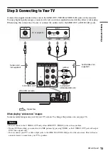 Preview for 15 page of Sony RDR-VX525 - DVDr/ VCR Combo Operating Instructions Manual