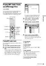 Preview for 43 page of Sony RDR VX530 - DVD Recorder & VHS Combo Player Operating Instructions Manual