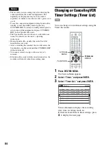 Preview for 84 page of Sony RDR VX530 - DVD Recorder & VHS Combo Player Operating Instructions Manual