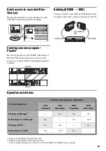 Preview for 9 page of Sony RDR-VX535 - DVD Recorder & VCR Combo Player Operating Instructions Manual