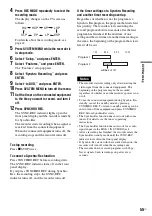 Preview for 55 page of Sony RDR-VX535 - DVD Recorder & VCR Combo Player Operating Instructions Manual