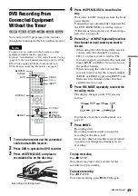 Preview for 49 page of Sony RDR-VX560 Operating Instructions Manual