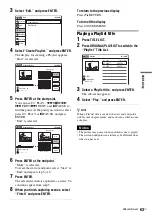 Preview for 63 page of Sony RDR-VX560 Operating Instructions Manual