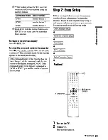 Предварительный просмотр 29 страницы Sony RDR VXD655 - DVDr/ VCR Combo Operating Instructions Manual