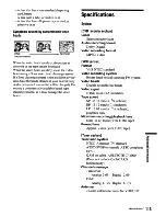 Предварительный просмотр 113 страницы Sony RDR VXD655 - DVDr/ VCR Combo Operating Instructions Manual