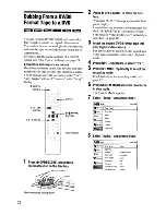 Предварительный просмотр 72 страницы Sony RDRGXD455 - DVD Recorder With TV Tuner Operating Instructions Manual