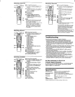 Preview for 4 page of Sony Remote Commander RM-V18A Operating Instructions Manual