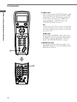 Предварительный просмотр 8 страницы Sony Remote Commander Operating Instructions Manual