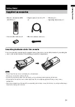 Предварительный просмотр 7 страницы Sony RHT-G15 Operating Instructions Manual