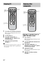 Предварительный просмотр 22 страницы Sony RHT-G1550 Operating Instructions Manual