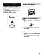 Preview for 21 page of Sony RHT-G2000 - Home Theater Built-in Sound Rack System Operating Instructions Manual