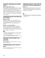 Preview for 24 page of Sony RHT-G2000 - Home Theater Built-in Sound Rack System Operating Instructions Manual