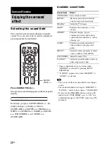 Предварительный просмотр 22 страницы Sony RHT-G5 Operating Instructions Manual