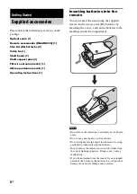 Preview for 8 page of Sony RHT-G550 Operating Instructions Manual