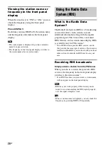 Preview for 28 page of Sony RHT-G550 Operating Instructions Manual