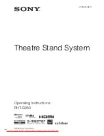 Sony RHT-G950 Operating Instructions Manual предпросмотр