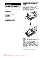 Предварительный просмотр 8 страницы Sony RHT-G950 Operating Instructions Manual