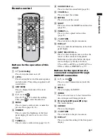 Предварительный просмотр 21 страницы Sony RHT-G950 Operating Instructions Manual