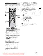 Предварительный просмотр 25 страницы Sony RHT-G950 Operating Instructions Manual