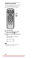 Предварительный просмотр 40 страницы Sony RHT-G950 Operating Instructions Manual