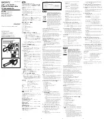 Preview for 1 page of Sony RM-1BP Operating Instructions