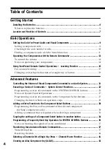 Preview for 4 page of Sony RM-AV2500 - Integrated Remote Commander Operating Instructions Manual